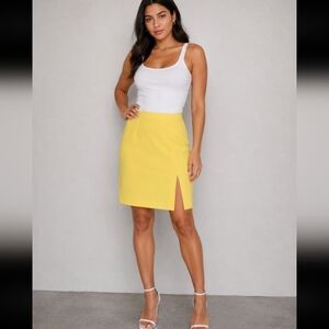 STIRLING COOPER Petite Vintage Yellow Skirt 6/7